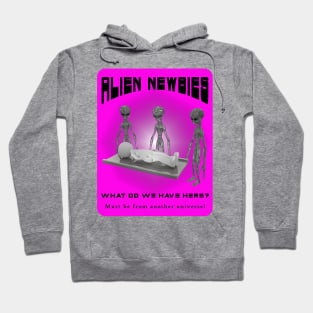 Alien Newbies - Pink and Black Hoodie